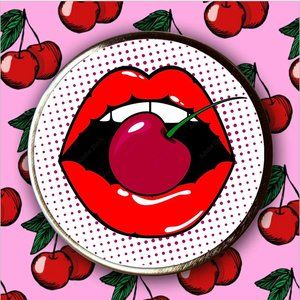 CHERRY POP CANDLE TRAVEL TIN - VEGAN SOY - 4oz
